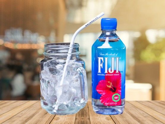 Pellegrino or Fiji bottled water